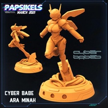 cyberbabe ara Minah brinquedos jogos anime terno Chiclete cyberpunk Hardsuit crise Armsui 3d print model - Mito3D