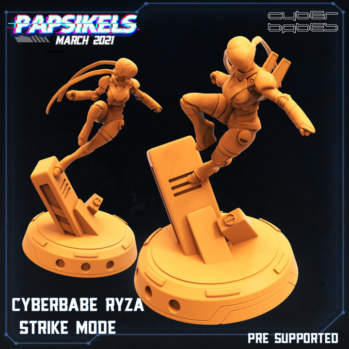 Cyberbabe Ryza vuruş mod oyuncaklar oyunlar sakız siberpunk kolluk kriz 3D print model - Mito3D