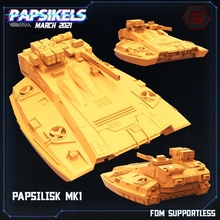 Papsilisk mk1 Spielzeuge Spiele Panzer Schwebetank schweben 3d print model - Mito3D