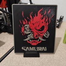 cyberpunk 2077 samurai placa cdprojektred cp2077 3d print model - Mito3D