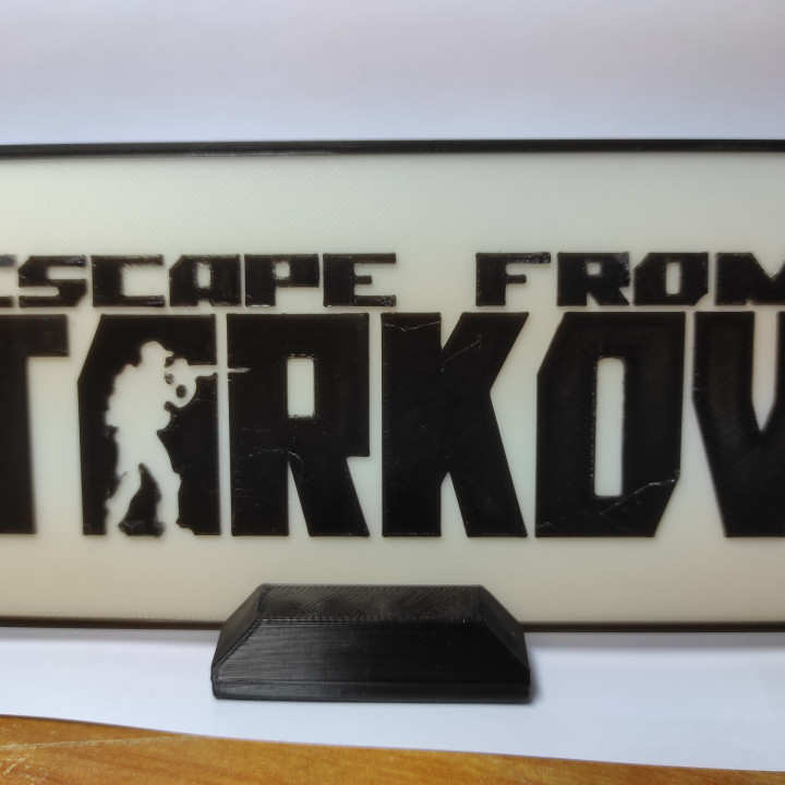 Flucht Tarkov Zeichen Kampfstrategien 3D print model - Mito3D