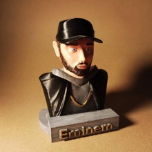 Eminem buste ventilateur sculpter peindre fanart mixeur 3d print model - Mito3D