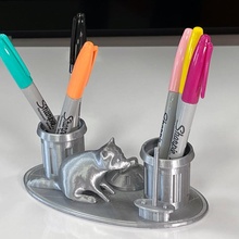 guaxinim caneta suporte Sharpie porta canetas pontas 3d print model - Mito3D