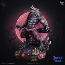 wyett pre-supported toys & games dragons dungeons fantasy wolf werewolf d&d wolves curse midnight strahd werewolves 3d print model - Mito3D