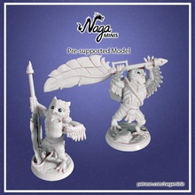 búho combatiente presupuesto juguetes juegos miniatura calabozos Dragones mesa dnd llamada 3d print model - Mito3D