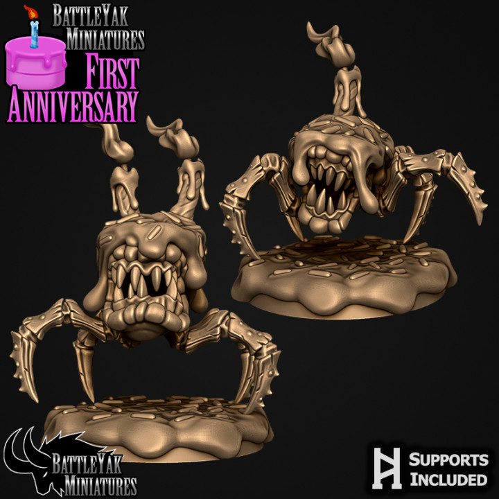 Krume nachahmen Pack Kuchen einstellen Spielzeuge Spiele Fantasie Grusel Günstling Monster Kriegshammer Thrall dnd Pfadfinder Tabletopgaming ttrpg Abweichung eldritch Battleyakminiaturen 3D print model - Mito3D