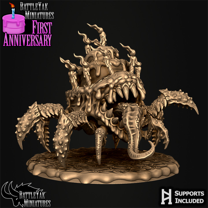 gâteau imiter monstre jouets Jeux fantaisie horreur terrain dnd éclaireur jeux table aberration eldritch battleyakminiatures ttprg 3D print model - Mito3D