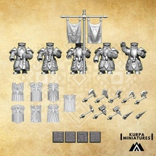 cüce savaşçılar takım oyuncaklar oyunlar Ordu karakterler Ejderha ejderhalar Zindanlar fantezi minyatürler birim savaş oyunları Warhammer büyü rol yapma oyunu masaüstü 28mm dnd 9th Kingsofwar 3d print model - Mito3D