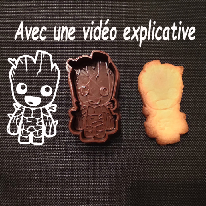 emporte pi ce groot cookie cutter baby piece 3D print model - Mito3D