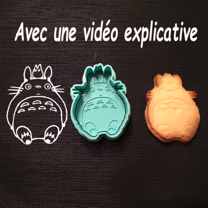 Leve pi ce Totoro biscoito cortador peça 3D print model - Mito3D