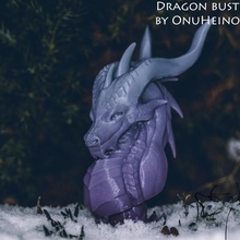 dragon bust mythical 3d print model - Mito3D