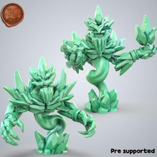 ice crystal elementals toys & games dungeons magic miniature sculpt tabletop elemental supports dnd presupported supported 3d print model - Mito3D