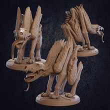 bone pouncer - presupported toys & games animal beast bones boss creature dragon fantasy mini monster rpg skeleton skull miniature huge trappers tabletop dnd lodge 3d print model - Mito3D
