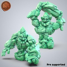 tierra elementales juguetes juegos mini miniaturas modelo monstruo guerra rock mesa elemental apoya dnd 3d print model - Mito3D