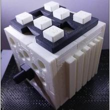 3d imprimible impresora modelo diseño cubo guía rail ilustración tolerancia ilustrador encaja 3d print model - Mito3D