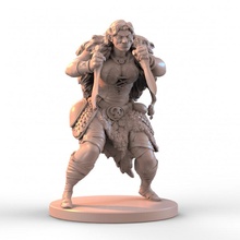 robber toys & games fantasy girl knife bandit rogue 3d print model - Mito3D