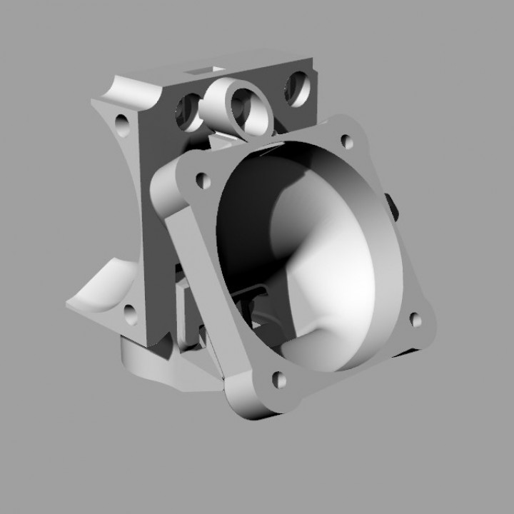 Düse Extruder 40mm Ventilator Adapter Prusa i3mk3s Original 3D print model - Mito3D