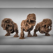 goblin hounds toys & games fantasy rpg warhammer dungeonsanddragons dnd pathfinder tabletopgames kingsofwar ageofsigmar aos ttrpg squig 3d print model - Mito3D