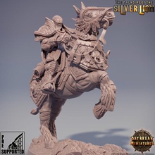 le chevalier florian l'ancienne bataille - paladins silver lion toys & games dragons dungeons mini miniatures horse tabletop wargame paladin mounted daybreak 3d print model - Mito3D