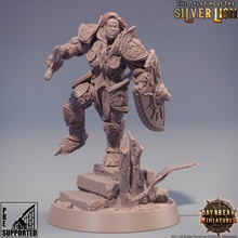 marie du lion d'argent - paladins silver toys & games dragons dungeons mini miniatures tabletop wargame paladin daybreak 3d print model - Mito3D