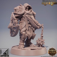 mattias du lion tuant - paladins silver toys & games dragons dungeons mini miniatures tabletop wargame paladin daybreak 3d print model - Mito3D