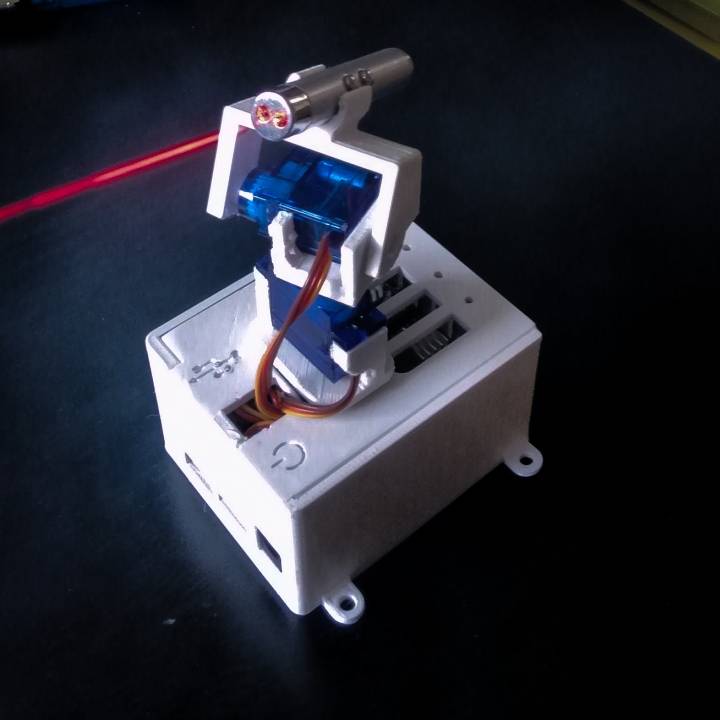 portátil controlado remotamente puntero láser gadgets electrónica robot juguetes robótica 3D print model - Mito3D