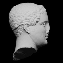 ellenistico nobile statua testa scansione Londra Museo britannico 3dprintable 3d print model - Mito3D