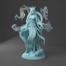 elmyth genasi reina juguetes juegos hembra princesa elemental genio d dnd elemento npc Djinn 3d print model - Mito3D
