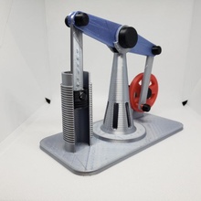 haz motor Ingenieria ciclo pistón vapor cilindro beam engine steam 3d print model - Mito3D