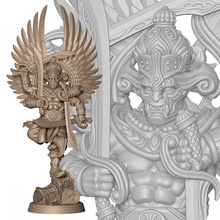 lama spirito giocattoli Giochi antico combattente Dio spada guerriero Ali Asia sud est 3d print model - Mito3D