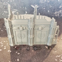 jogos guerra industrial construção 40k terreno martelo ruína 3d print model - Mito3D