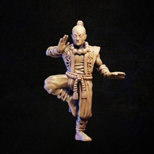 monge brinquedos jogos herói rpg Guerreiro personagem tampo mesa jogo guerra kungfu wushu 3d print model - Mito3D