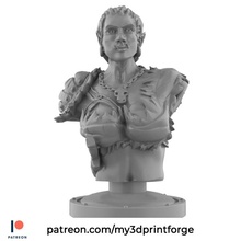 orc female bust fdm pre-supported resin free ork printing 3d print model - Mito3D