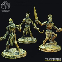 risen scythrian warriors 3 toys & games horror monster mummy skeleton undead warrior zombie antient horror32mm 3d print model - Mito3D