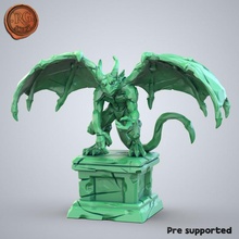 gárgola 01 Roca formar juguetes juegos demonio criatura dragones mazmorras monstruo miniatura d dormir 3d print model - Mito3D