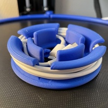 cable carrete jpart azul kabel 3d print model - Mito3D