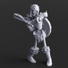 esqueleto clube pre supported brinquedos jogos escudo Morto vivo 3d print model - Mito3D