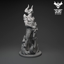 surt toys & games demon art figure figurine viking miniature horns norse 3d print model - Mito3D