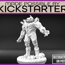 atleta lanterna golem dragões masmorras fantasia jogos Bruxas Horror macaco mini rpg assustador miniatura tampo mesa dnd assombrada humanóide 3d print model - Mito3D