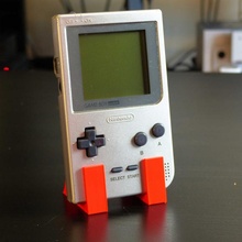 jogos Garoto bolso exibição ficar pé Nintendo estante game Boy 3d print model - Mito3D