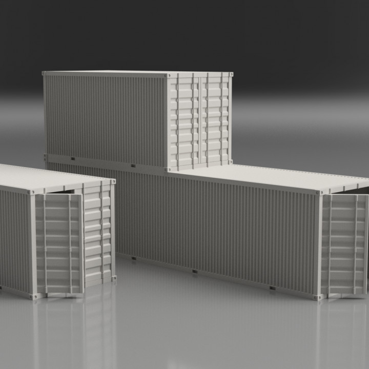 cargo container tabletop toys & games scenery 3D print model - Mito3D