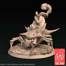 Magia aranha brinquedos jogos criatura fantasia goblin monstro martelo guerra dnd gigante Ageofsigmar trégua 3d print model - Mito3D