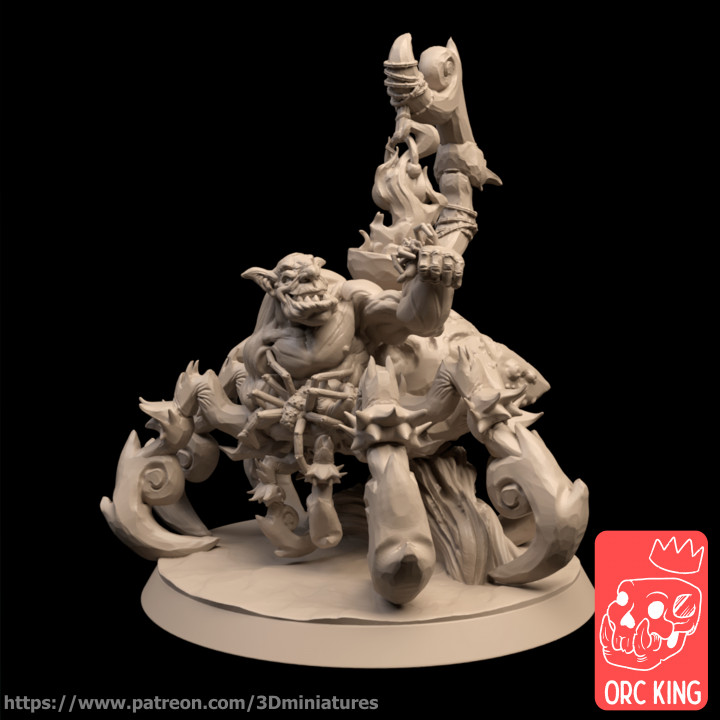 spiderwon protecfang giocattoli Giochi goblin capo warhammer dnd warhammerfantasy folletti ageofsigmar malinconia gitz 3D print model - Mito3D