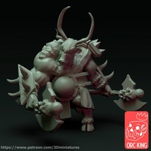 minotauri giocattoli Giochi capo fantasia warhammer guerriero età schiavi buio caos dnd 5th sigmar grido guerra 3d print model - Mito3D