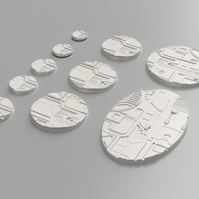 industriell Figur Basen einstellen 1 Spielzeuge Spiele Tischplatte 3d print model - Mito3D