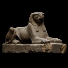 sandstone sphinx statue scan britishmuseum 3dprintable sgyptian 3d print model - Mito3D