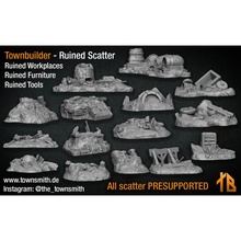 ruined scatter toys & games townbuilder 3d print model - Mito3D