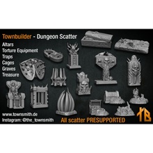 dungeon scatter toys & games townbuilder 3d print model - Mito3D