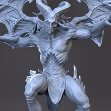 gargoyle toys & games beast creature monster dnd flyingbeast 3d print model - Mito3D