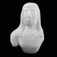 terracotta figure woman long hair british museum london scan 3d print model - Mito3D